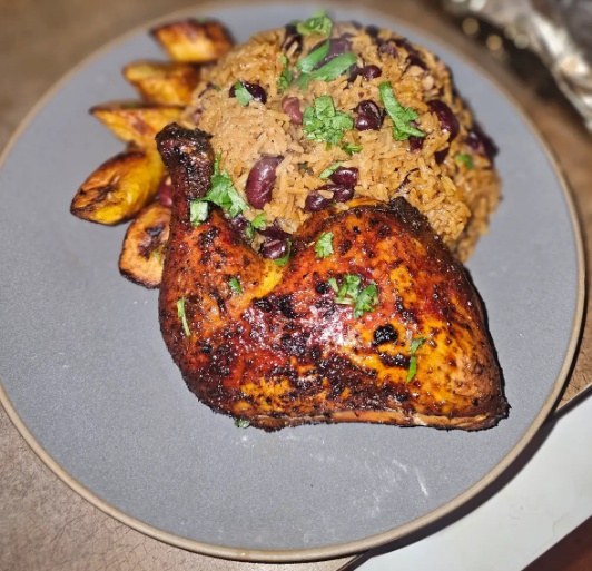 Original photograph of Chef Josh’s roasted chicken dish