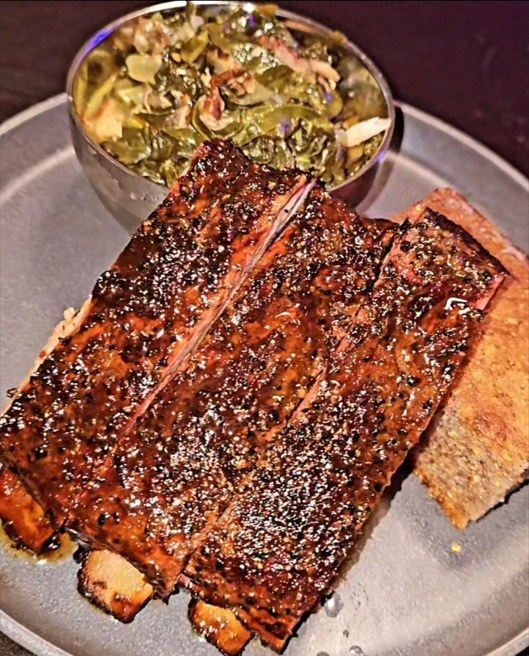 Chef Josh’s ribs & greens